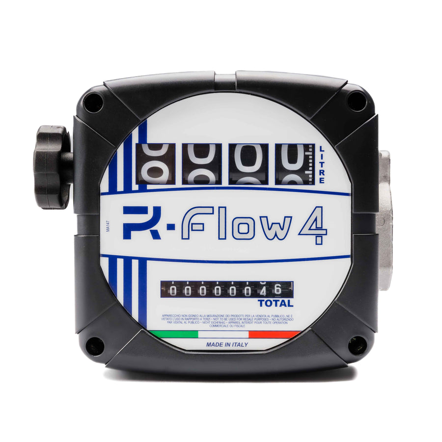 METER ADAM BY PIUSI 4 Digit Mechanical Meter with Oscillating Disc 25mm 20-120lpm Litre Display